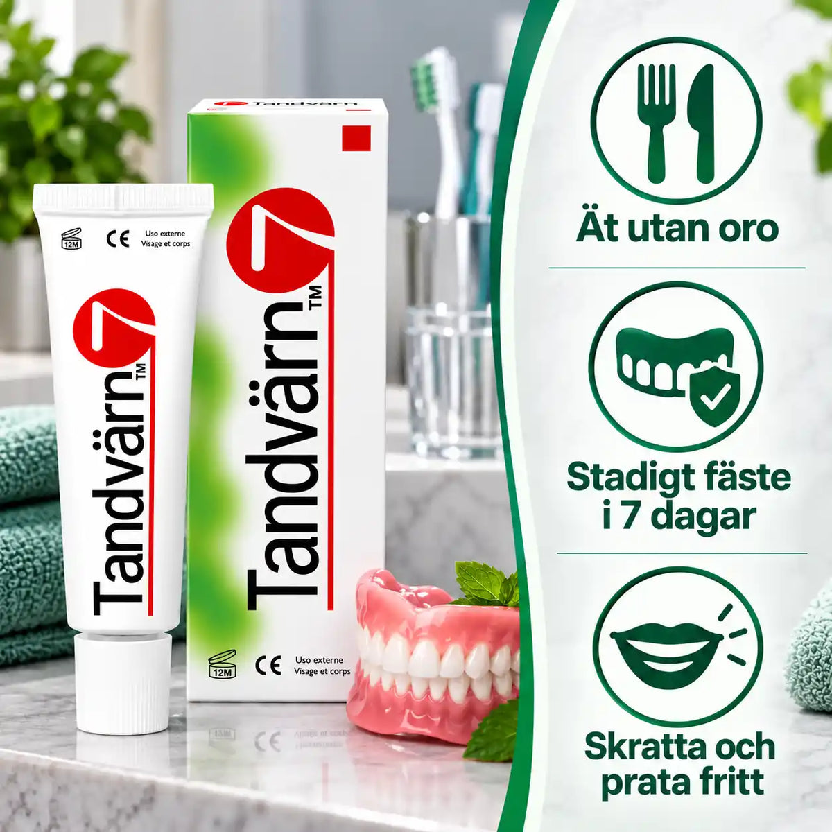 Tandvärn | Stadigt protesfäste