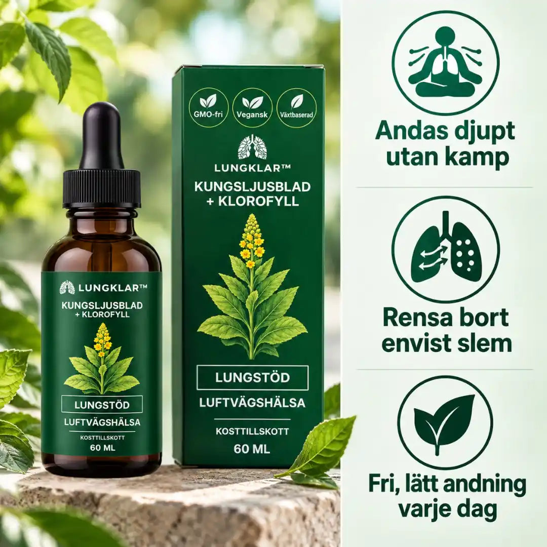Lungklar Lungrenande Droppar
