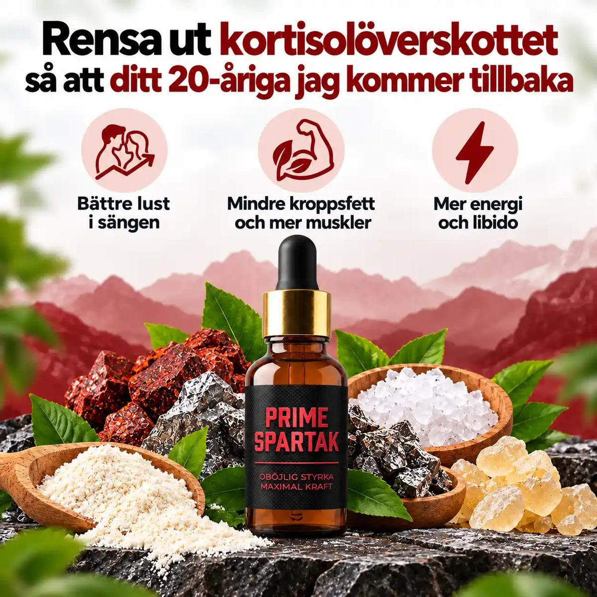 Prime Spartak | Droppar mot lågt testosteron