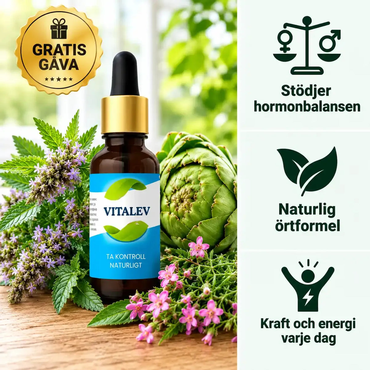 Vitalev™ | Leverstödjande Droppar