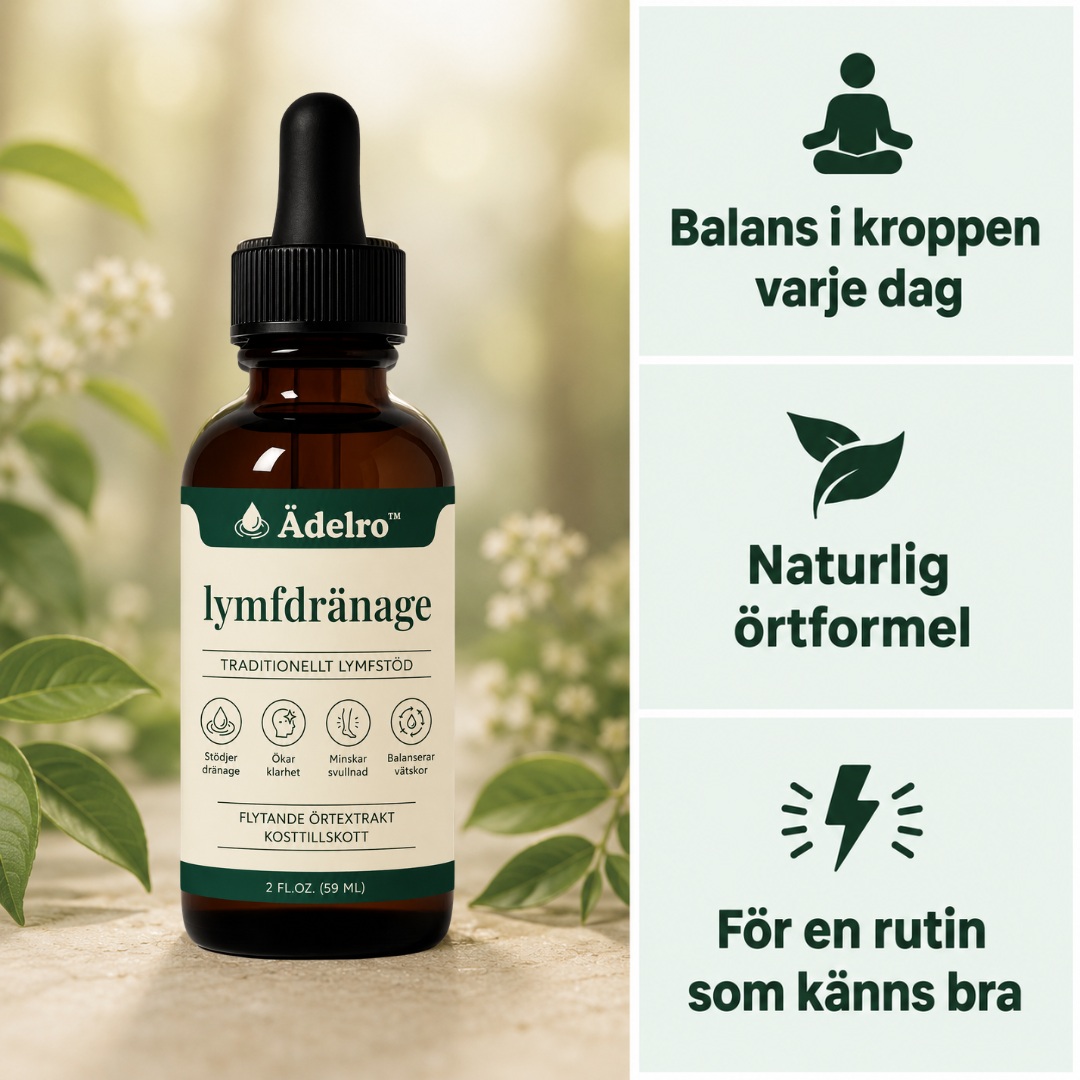 Ädelro™ Droppar för lymfdränage