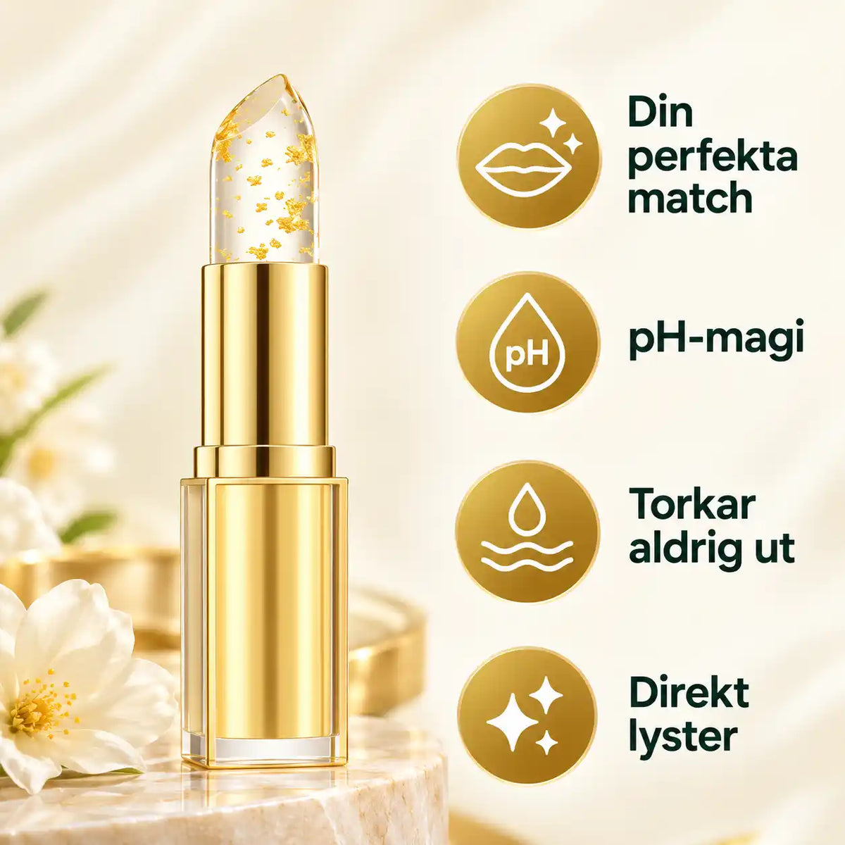 Rosenglöd™ | pH-anpassande läppstift
