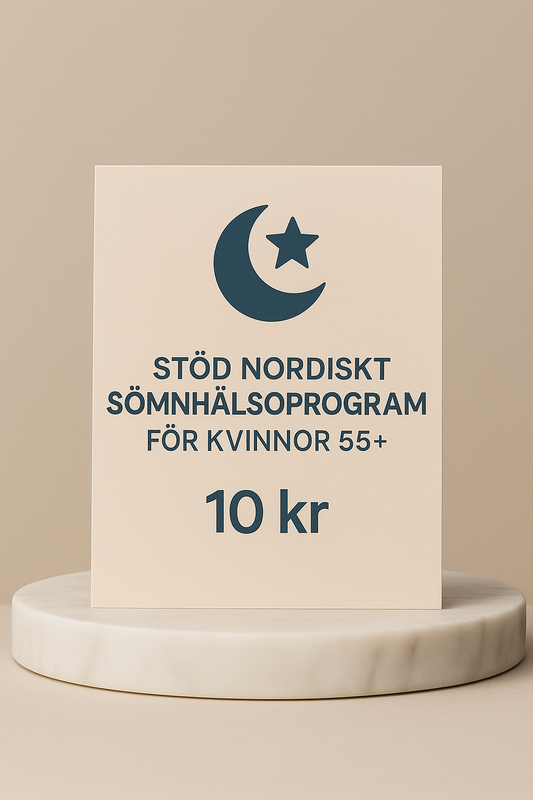 Stöd Nordiskt Sömnhälsoprogram för Kvinnor 55+