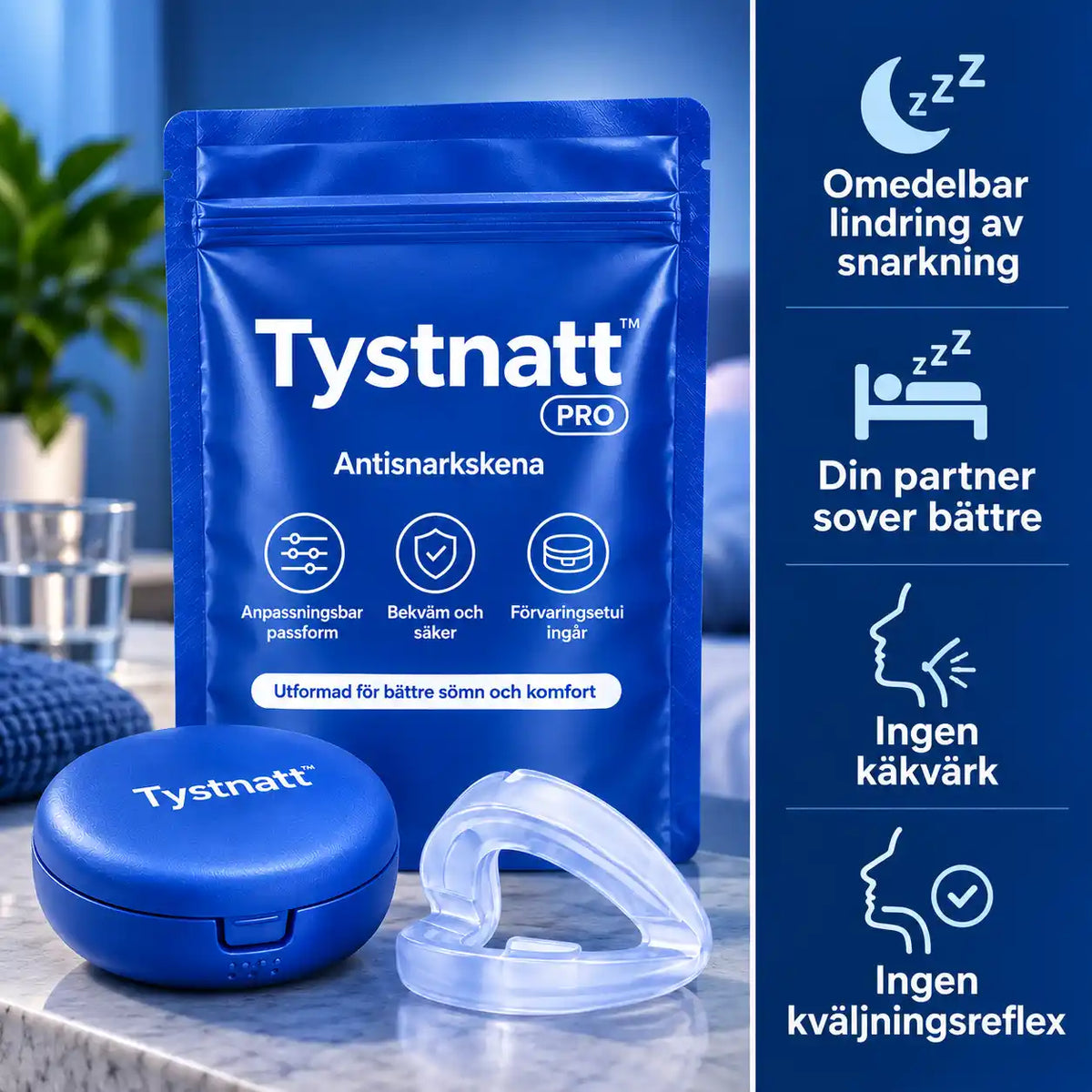 Tystnatt™ Antisnarkskena
