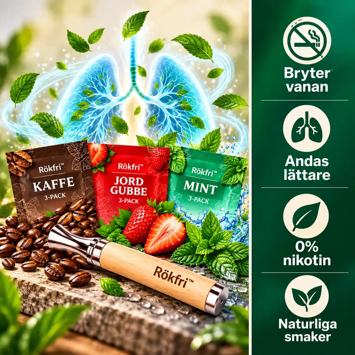 Rökfri™ | Nikotinfri rökstoppsstav